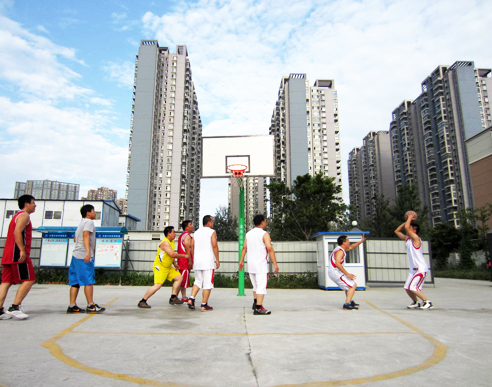 成都地铁项目部与业主举办篮球友谊赛