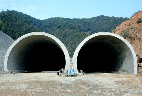 江西景婺黄高速公路双联拱隧道全国第四,江西第一